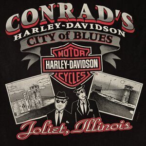 Harley-Davidson 2002 Conrad's City Of Blues Brothers Joliet T-Shirt Size Large